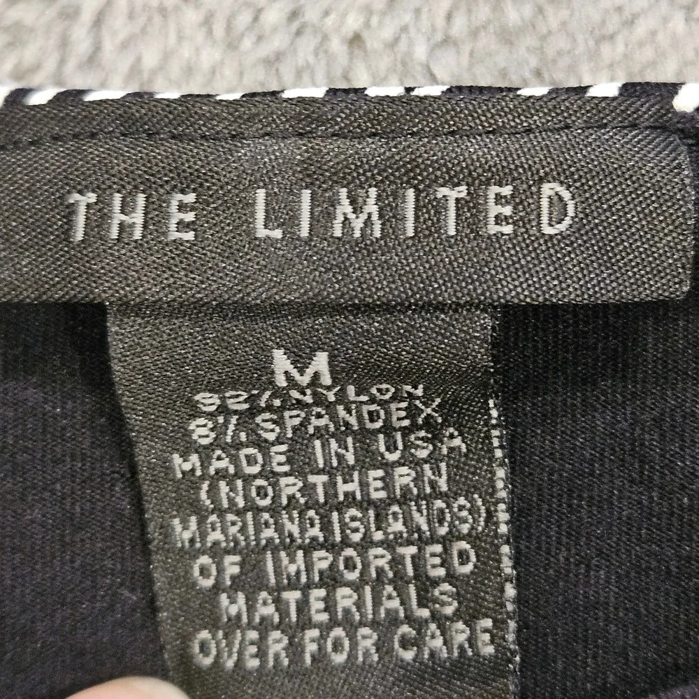 The Limited Womens Geometric Abstract Stripe Sleeveless Boat Neck Shell Top M - Picture 2 of 7